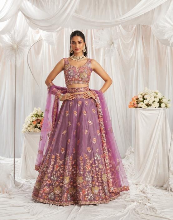 Lite Purple Wholesale lehenga choli in Andhra Pradesh